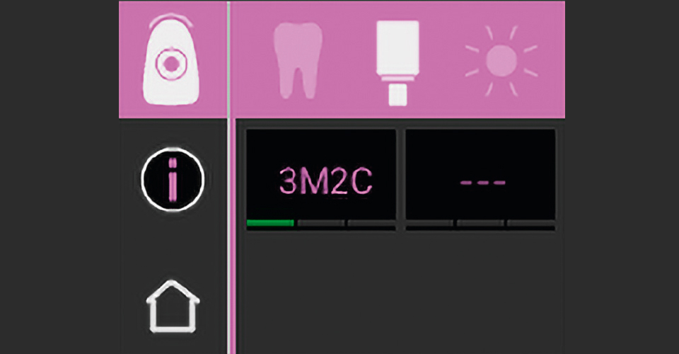 Ill. 2 : La couleur de la dent déterminée en mode bloc par VITA Easyshade V était 3M2.